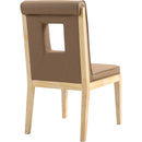Meridian Gwendolyn Brown Vegan Leather Dining Side Chair IMAGE 6