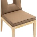 Meridian Gwendolyn Brown Vegan Leather Dining Side Chair IMAGE 7