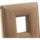 Meridian Gwendolyn Brown Vegan Leather Dining Side Chair IMAGE 8