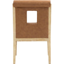 Meridian Gwendolyn Cognac Vegan Leather Dining Arm Chair IMAGE 5