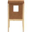 Meridian Gwendolyn Cognac Vegan Leather Dining Side Chair IMAGE 5