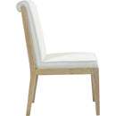 Meridian Gwendolyn Cream Vegan Leather Dining Side Chair IMAGE 4
