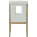 Meridian Gwendolyn Cream Vegan Leather Dining Side Chair IMAGE 5