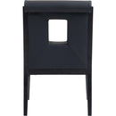 Meridian Gwendolyn Black Vegan Leather Dining Arm Chair IMAGE 5