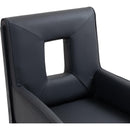 Meridian Gwendolyn Black Vegan Leather Dining Arm Chair IMAGE 8