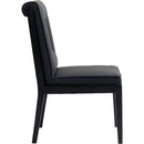 Meridian Gwendolyn Black Vegan Leather Dining Side Chair IMAGE 4