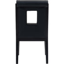 Meridian Gwendolyn Black Vegan Leather Dining Side Chair IMAGE 5