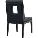 Meridian Gwendolyn Black Vegan Leather Dining Side Chair IMAGE 6