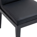 Meridian Gwendolyn Black Vegan Leather Dining Side Chair IMAGE 8