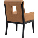 Meridian Gwendolyn Cognac Vegan Leather Dining Arm Chair IMAGE 6