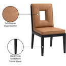 Meridian Gwendolyn Cognac Vegan Leather Dining Side Chair IMAGE 10