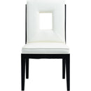 Meridian Gwendolyn Cream Vegan Leather Dining Side Chair IMAGE 3