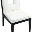 Meridian Gwendolyn Cream Vegan Leather Dining Side Chair IMAGE 7