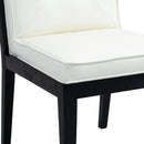 Meridian Gwendolyn Cream Vegan Leather Dining Side Chair IMAGE 8