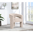 Meridian Riz Beige Corduroy Fabric Accent/Dining Chair IMAGE 2