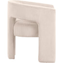 Meridian Riz Beige Corduroy Fabric Accent/Dining Chair IMAGE 4