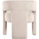 Meridian Riz Beige Corduroy Fabric Accent/Dining Chair IMAGE 5