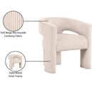 Meridian Riz Beige Corduroy Fabric Accent/Dining Chair IMAGE 8