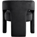 Meridian Riz Black Corduroy Fabric Accent/Dining Chair IMAGE 5
