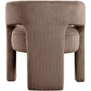 Meridian Riz Brown Corduroy Fabric Accent/Dining Chair IMAGE 5