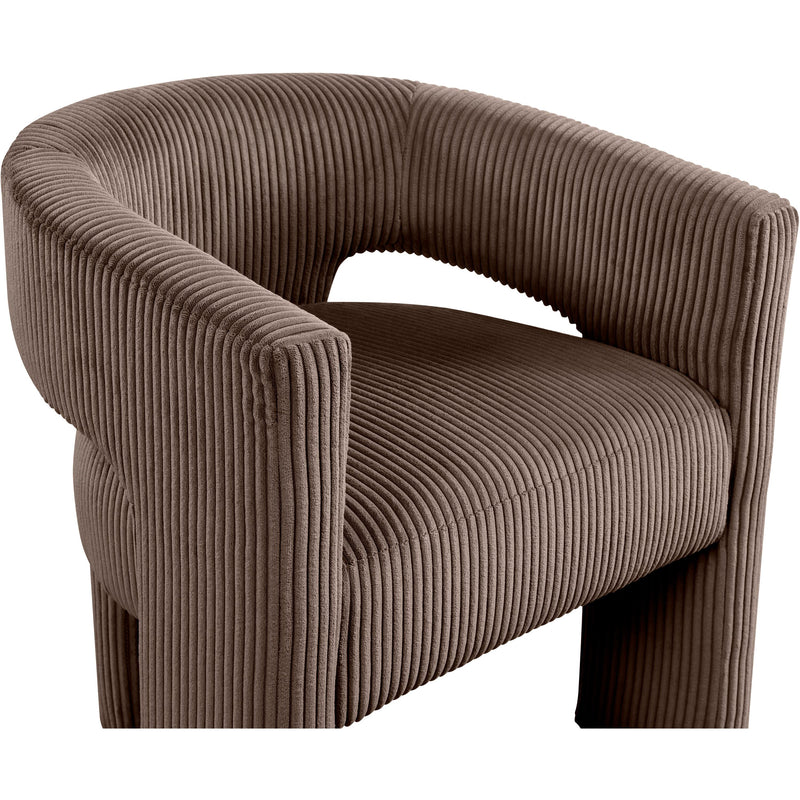 Meridian Riz Brown Corduroy Fabric Accent/Dining Chair IMAGE 6