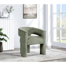 Meridian Riz Green Corduroy Fabric Accent/Dining Chair IMAGE 2