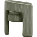 Meridian Riz Green Corduroy Fabric Accent/Dining Chair IMAGE 4