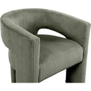 Meridian Riz Green Corduroy Fabric Accent/Dining Chair IMAGE 6