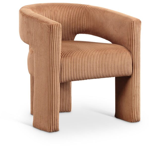 Meridian Riz Saddle Corduroy Fabric Accent/Dining Chair IMAGE 1
