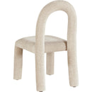Meridian Amari Beige Chenille Fabric Dining Chair IMAGE 6