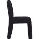 Meridian Amari Black Chenille Fabric Dining Chair IMAGE 4