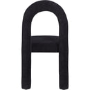 Meridian Amari Black Chenille Fabric Dining Chair IMAGE 5