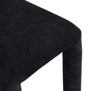 Meridian Amari Black Chenille Fabric Dining Chair IMAGE 7