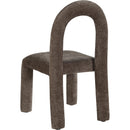 Meridian Amari Brown Chenille Fabric Dining Chair IMAGE 6