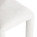 Meridian Amari Cream Chenille Fabric Dining Chair IMAGE 7