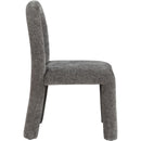 Meridian Amari Grey Chenille Fabric Dining Chair IMAGE 4