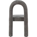 Meridian Amari Grey Chenille Fabric Dining Chair IMAGE 5