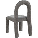 Meridian Amari Grey Chenille Fabric Dining Chair IMAGE 6