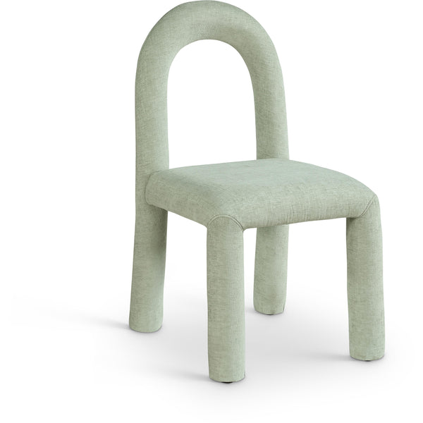 Meridian Amari Mint Chenille Fabric Dining Chair IMAGE 1