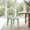 Meridian Amari Mint Chenille Fabric Dining Chair IMAGE 2