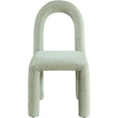 Meridian Amari Mint Chenille Fabric Dining Chair IMAGE 3
