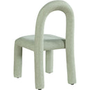 Meridian Amari Mint Chenille Fabric Dining Chair IMAGE 6