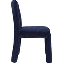 Meridian Amari Navy Chenille Fabric Dining Chair IMAGE 4