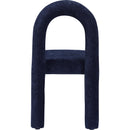 Meridian Amari Navy Chenille Fabric Dining Chair IMAGE 5