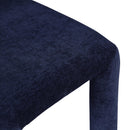 Meridian Amari Navy Chenille Fabric Dining Chair IMAGE 7