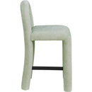 Meridian Amari Mint Chenille Fabric Stool IMAGE 4