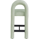 Meridian Amari Mint Chenille Fabric Stool IMAGE 5