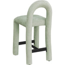 Meridian Amari Mint Chenille Fabric Stool IMAGE 6