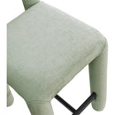 Meridian Amari Mint Chenille Fabric Stool IMAGE 7