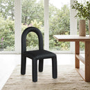 Meridian Amari Black Vegan Leather Dining Chair IMAGE 2